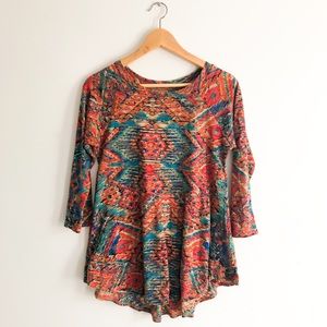 TIANELLO Multicolored Boho Blouse